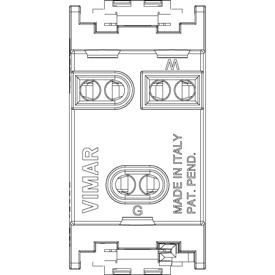 Vimar Idea USA Socket Outlet, 2P+E, 15A 127V, IP20