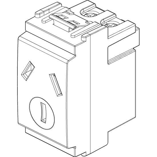 Vimar Idea SICURY Chinese Standard Socket Outlet, 2P+E, 10A 250V, IP20