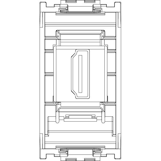 Vimar Idea HDMI 2.1b Socket Outlet, 1-Module, Keystone Fixing, Flush Mount, IP20