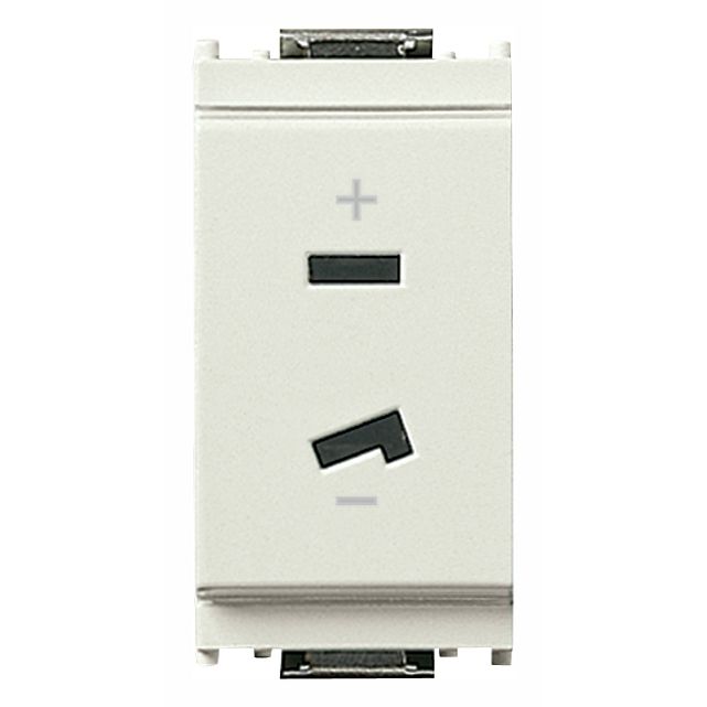 Vimar IDEA Polarized 2P 6A 24V SELV Socket Outlet, For Plug 01099