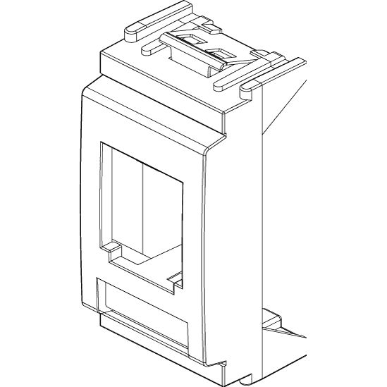 Vimar Idea MINI-COM Panduit Module Adapter, 25 x 50 x 21 mm