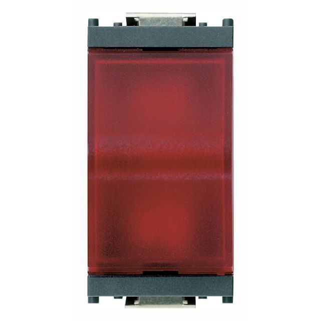 Vimar Idea Prismatic Indicator Unit, For 6.3x28 mm or 7x31 mm Lamps, IP40, 250V, Flush Mount
