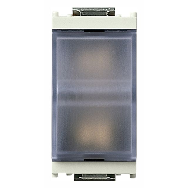 Vimar Idea Prismatic Indicator Unit, For 6.3x28 mm or 7x31 mm Lamps, IP40, 250V, Flush Mount