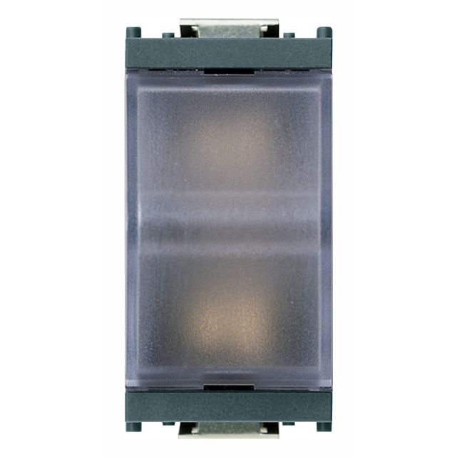 Vimar Idea Prismatic Indicator Unit, For 6.3x28 mm or 7x31 mm Lamps, IP40, 250V, Flush Mount