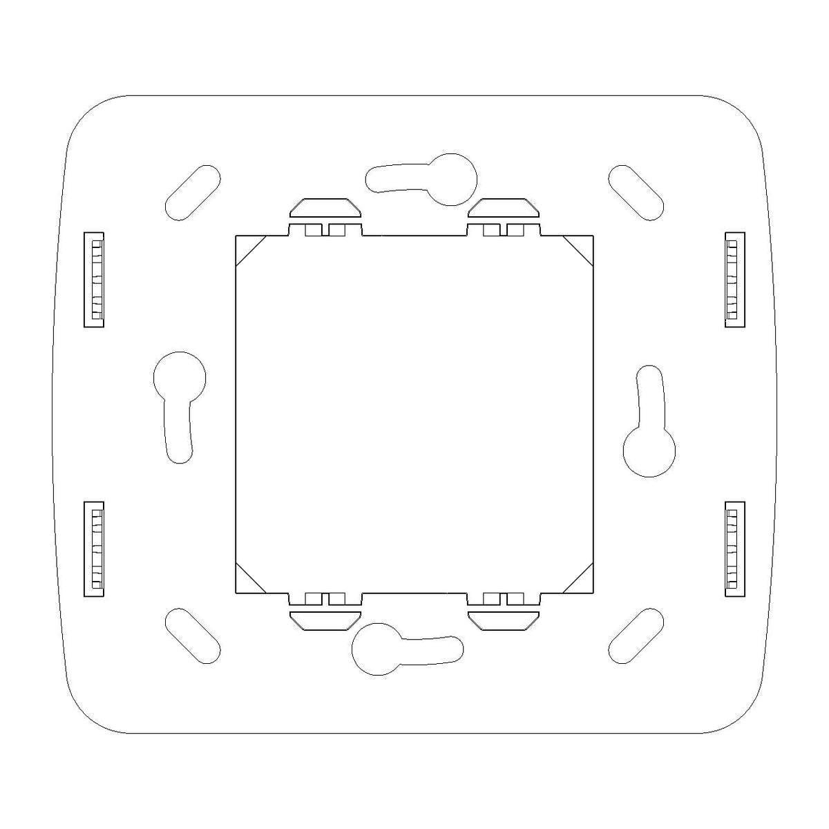 Vimar IDEA RF Device Mounting Frame, 2-Module, For Ocean/Bluetooth/ZigBee Radio Controls