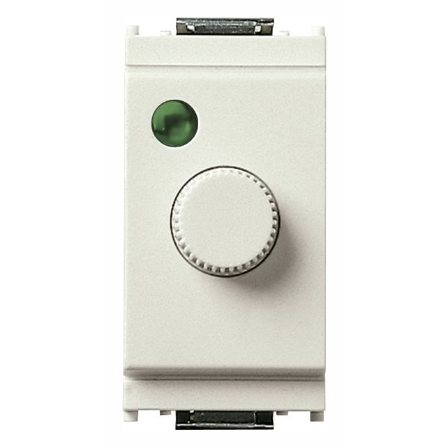 Vimar Idea Rotary Dimmer, 120V 50-60Hz, 30-500W, 30-300VA, IP40