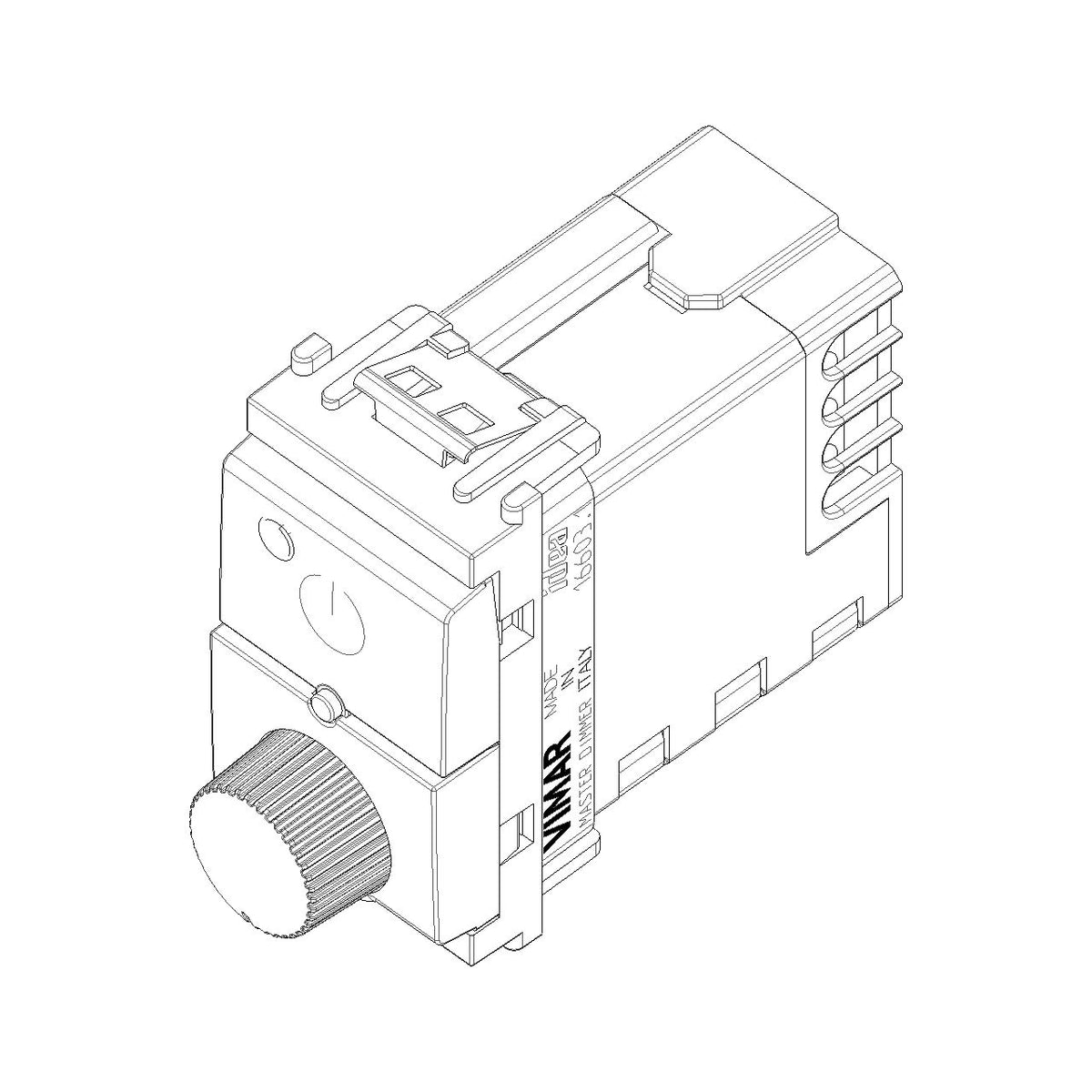 Vimar Idea Universal Master Rotary Dimmer, 230V, IP40, 3-200W LED