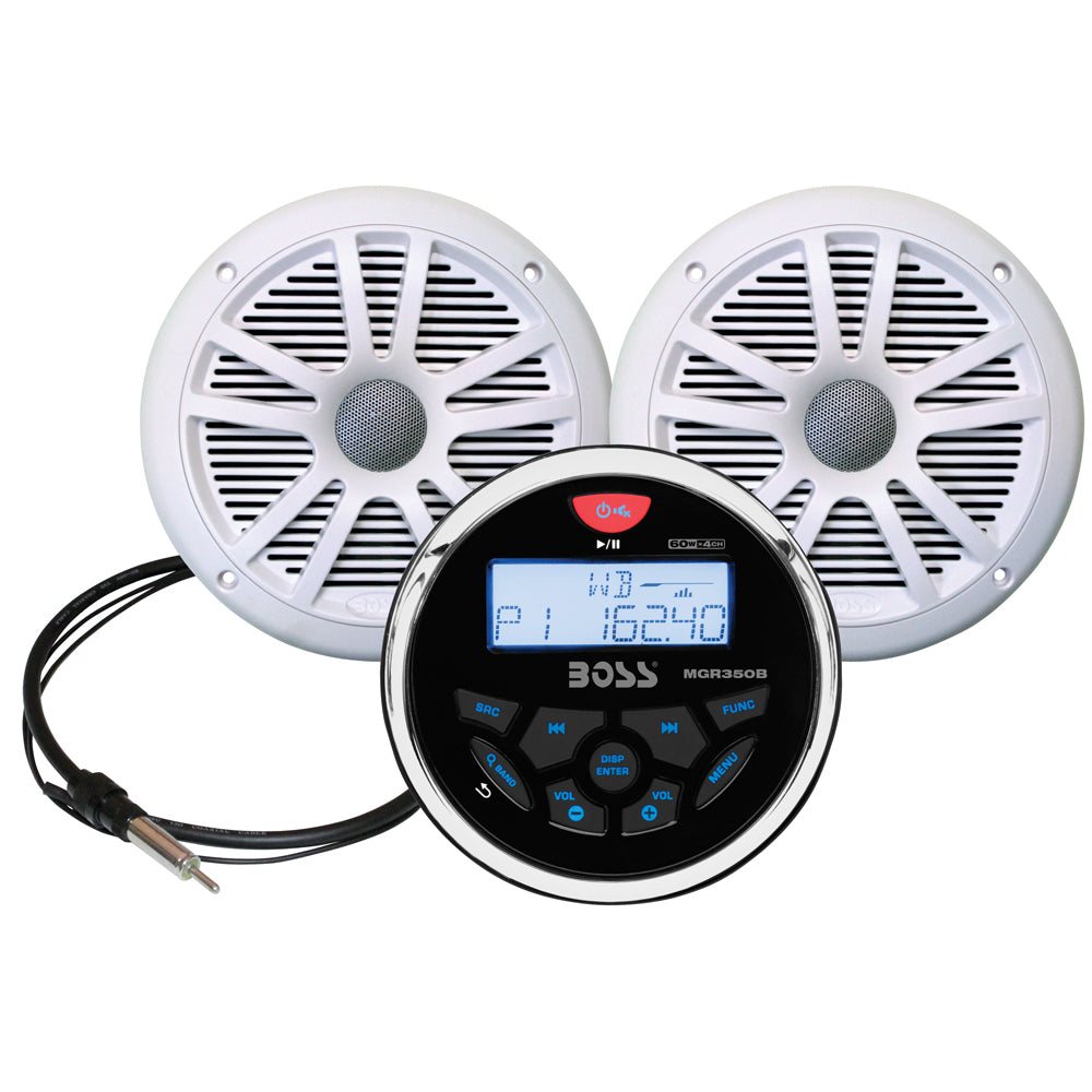 Boss Audio - MCKGB350 Kit Speakers - 6.5", AM/FM/BT/USB