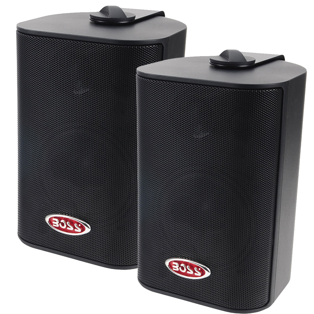 Boss Audio - MR4 Box Speakers - 4", 80Hz/20kHz, Water-Resistant, 4 Ohms, 200W