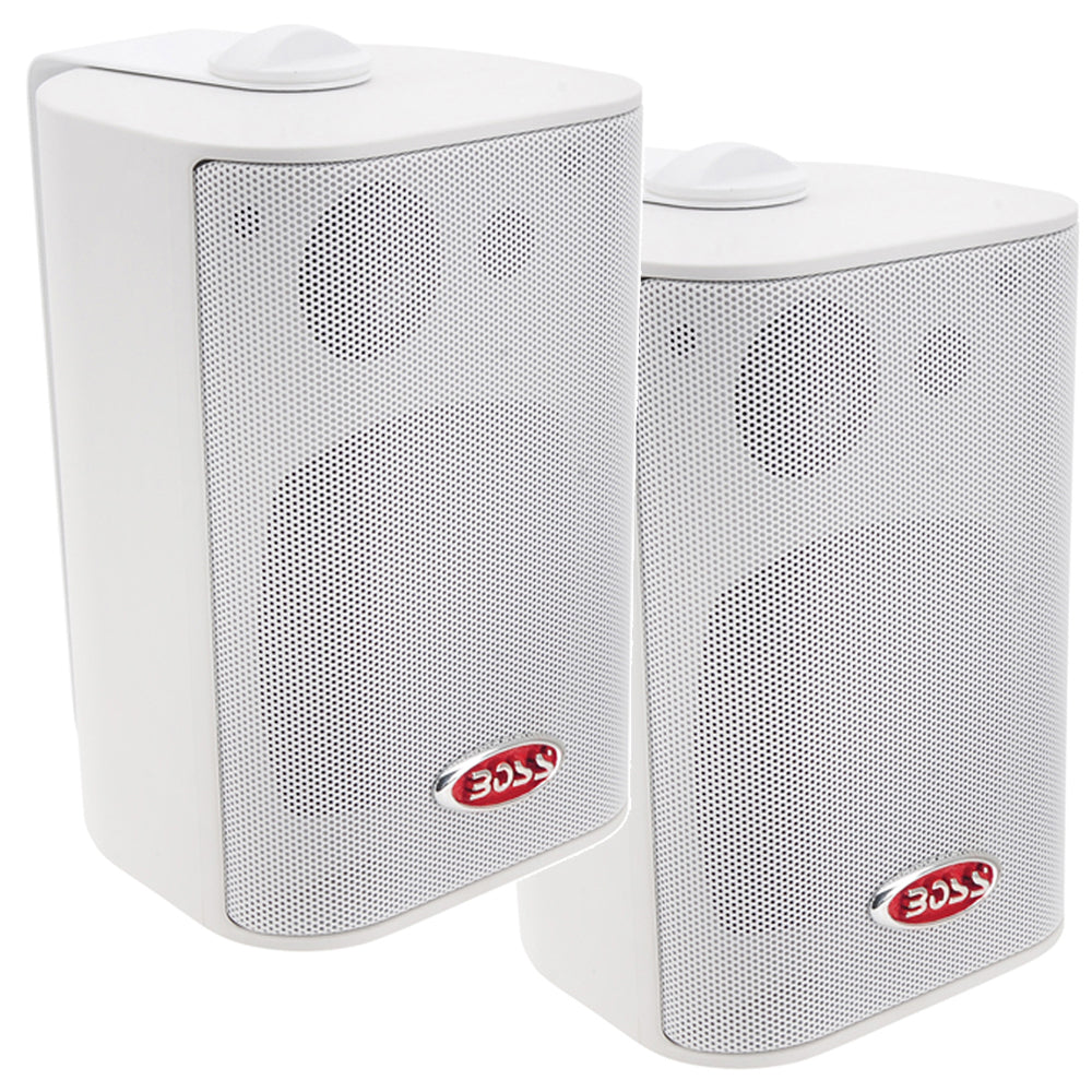Boss Audio - MR4 Box Speakers - 4", 80Hz/20kHz, Water-Resistant, 4 Ohms, 200W