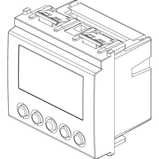 Vimar Idea By-me Plus Thermostat with Display, 2 Modules, 29V, TP Bus