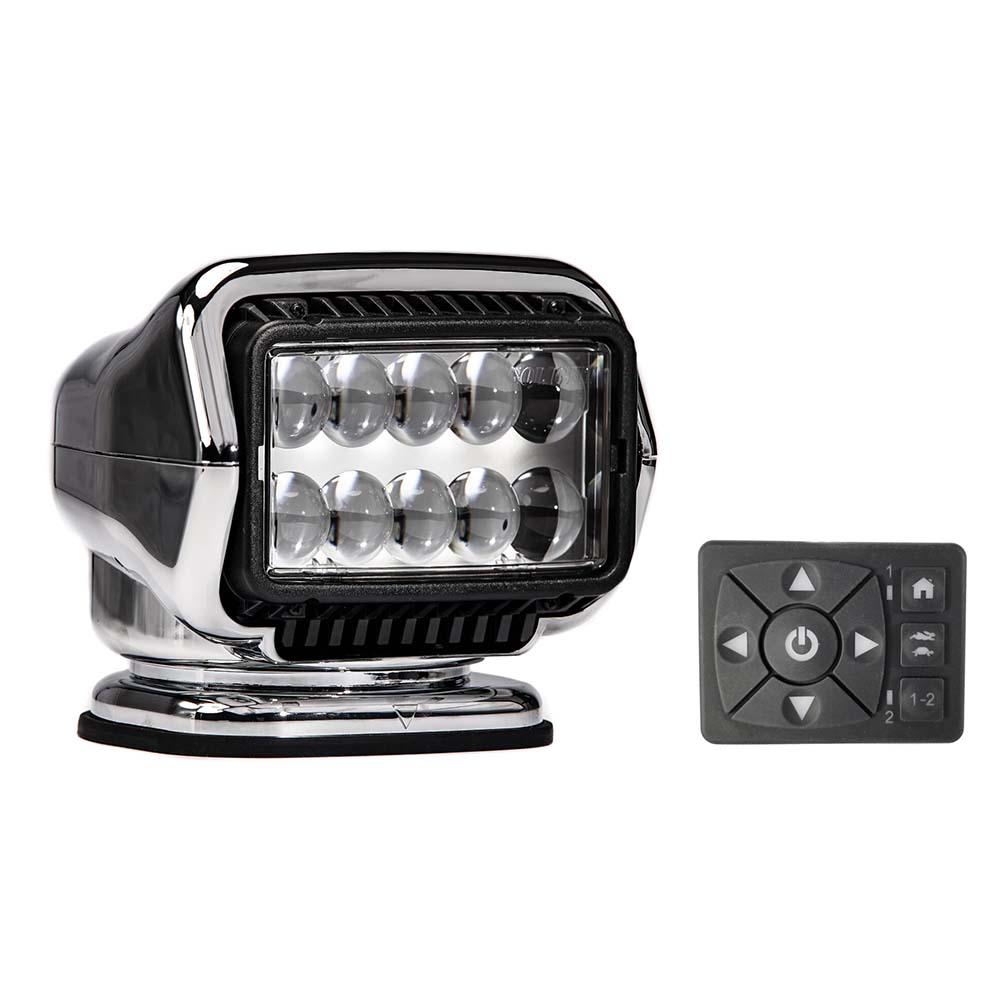 Golight - Stryker ST Series Spreader Light - Permanent Mount, 12V, With Hard Wired Dash Mount Remote