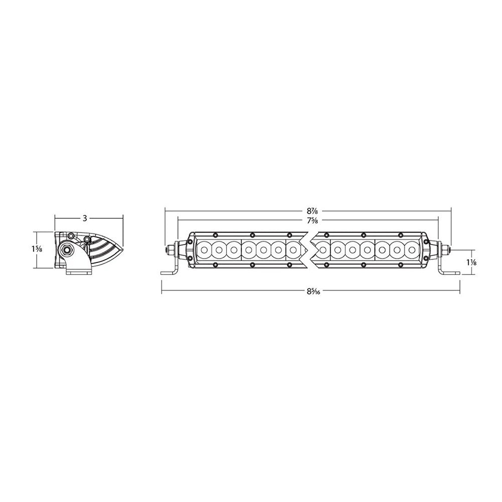 RIGID Industries - SR Series SAE - 50,000h, Polycarbonate Lens