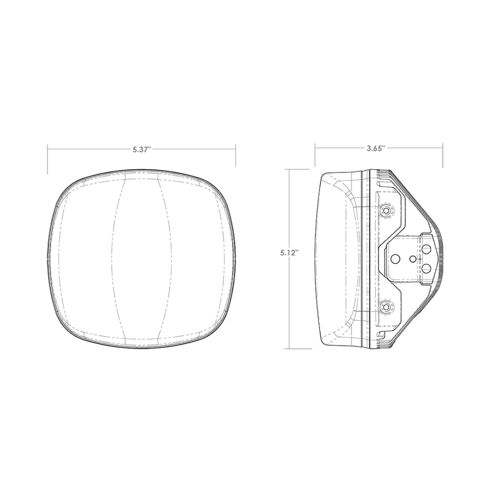 RIGID Industries - Adapter XE Extreme Enduro Kit - 9-32V, Impact Resistant, Polycarbonate Lens