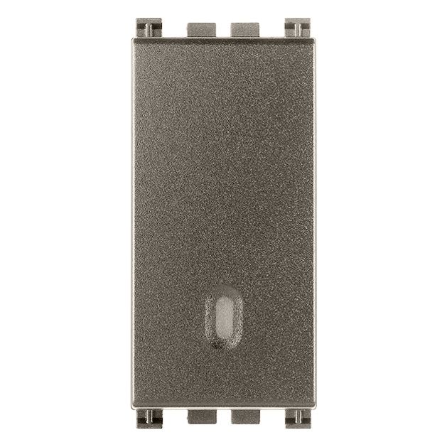 Vimar Arké 1-Way Switch, 1P 16AX 250V, Lightable, Replaceable Button