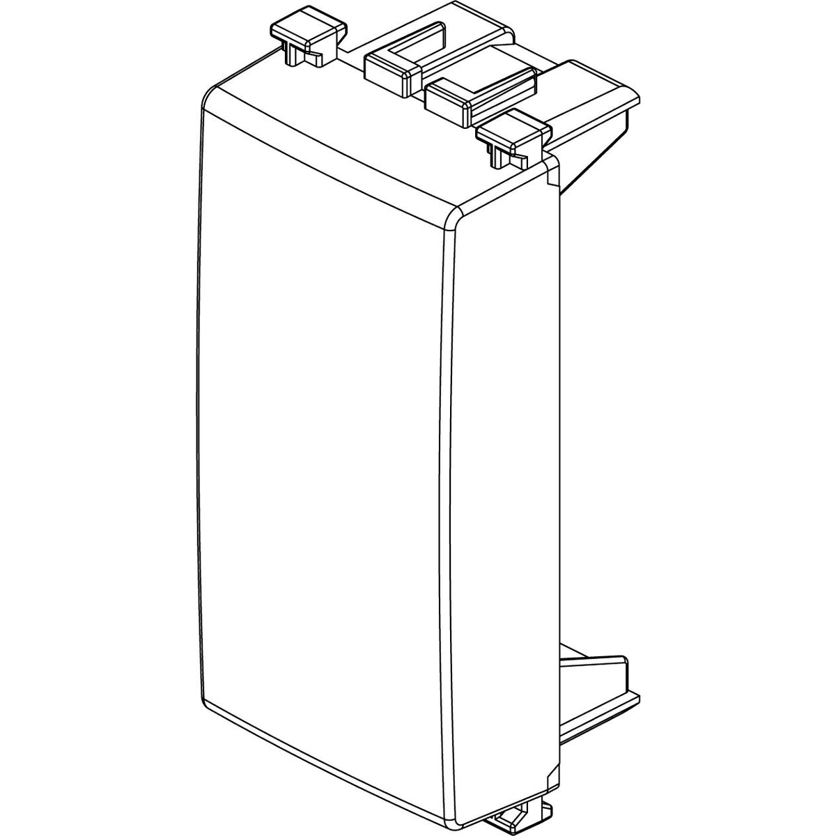 Vimar Arké Blank Module, 1 Module, Flush Mount, Plastic