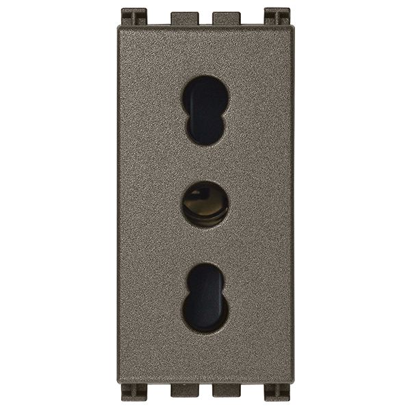 Vimar Arké SICURY P17/11 Socket Outlet, 2P+E, 16A 250V, IP20, Flush Mount