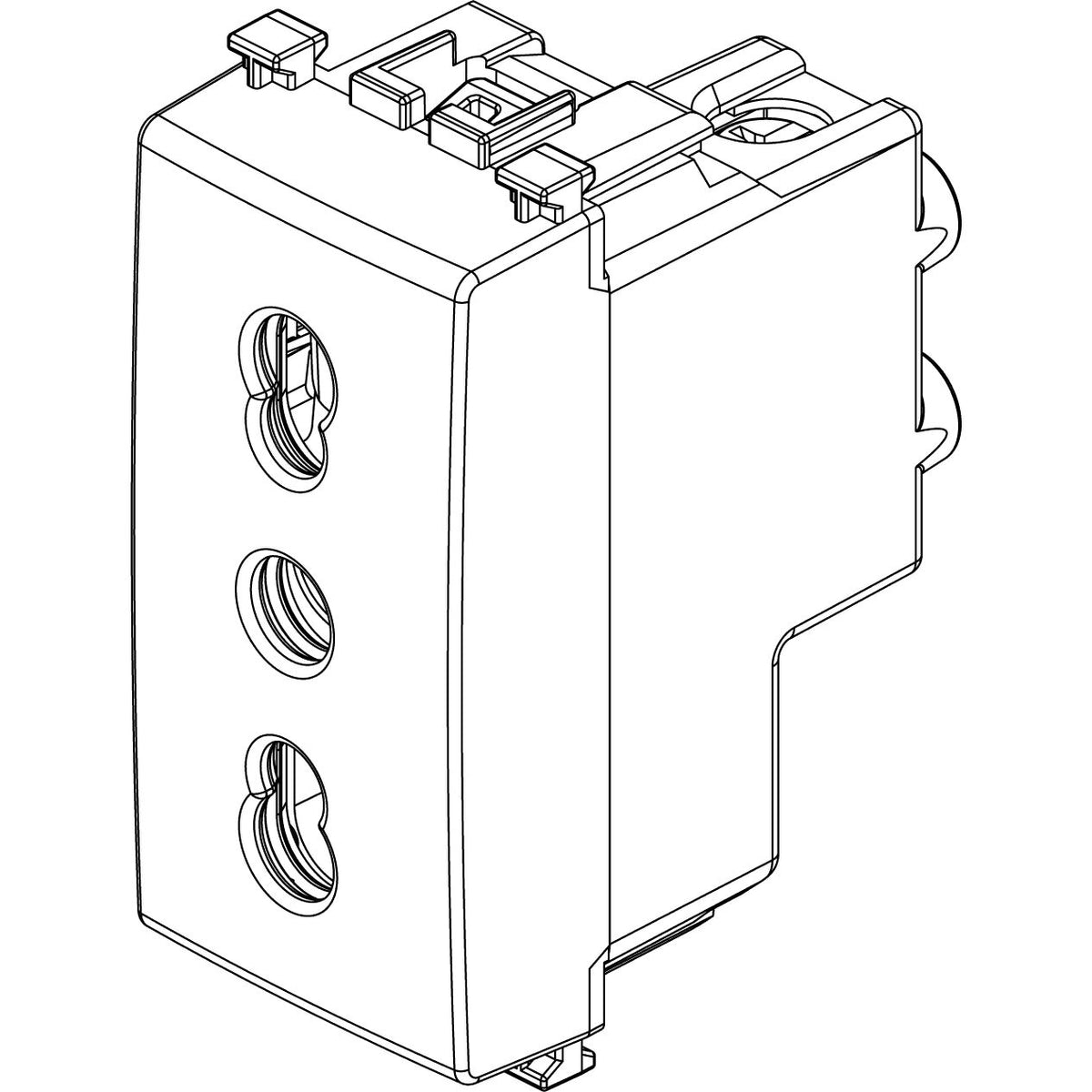 Vimar Arké SICURY P17/11 Socket Outlet, 2P+E, 16A 250V, IP20, Flush Mount