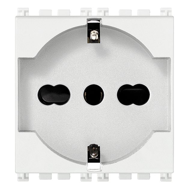 Vimar Arké SICURY Universal Socket Outlet, Italian Standard P40, 2P+E, 16A 250V