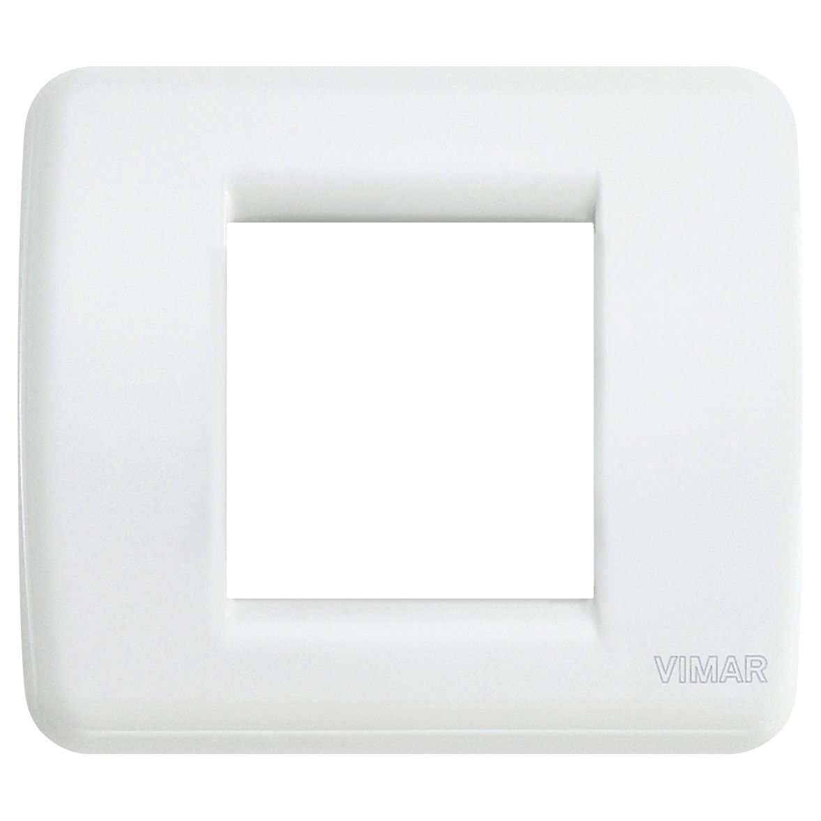 Vimar Idea Rondò Cover Plate, 1 Module or 2 Reduced Modules, Clamp Mounting