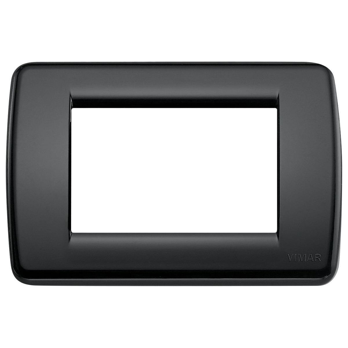 Vimar Idea Rondò Cover Plate, 3-Module, Clamp Mounting