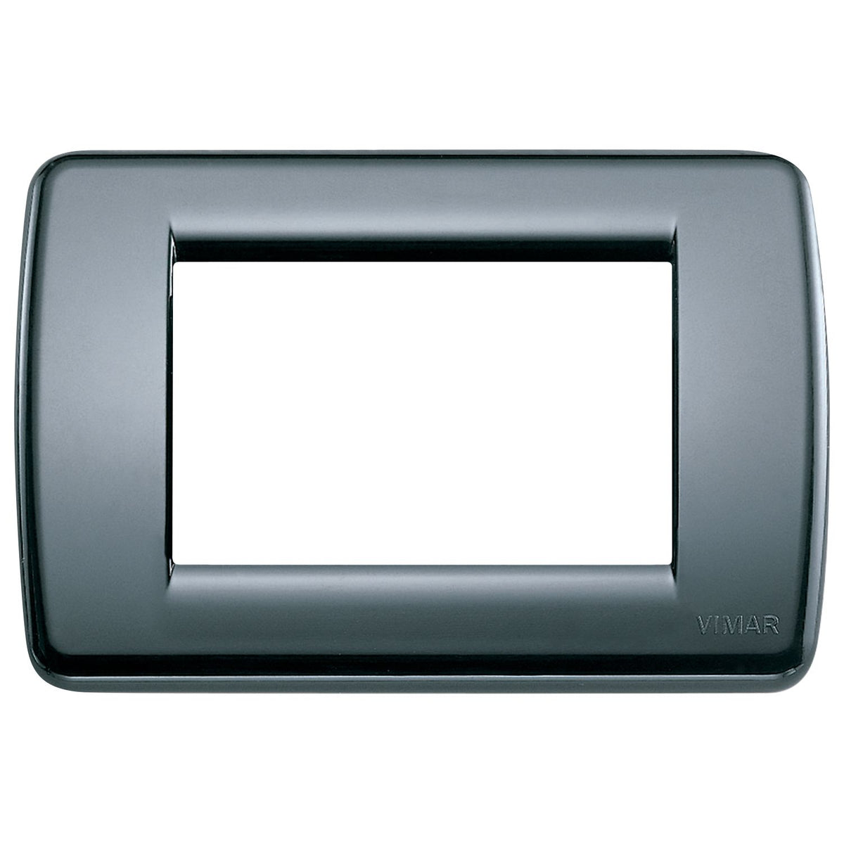 Vimar Idea Rondò Cover Plate, 3-Module, Clamp Mounting