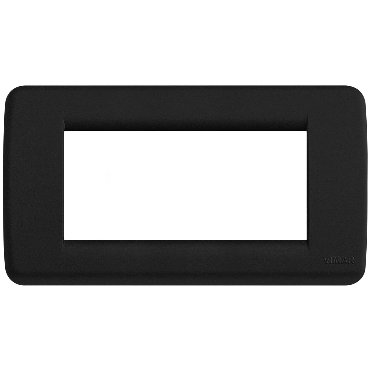 Vimar IDEA Rondò 4-Module Cover Plate, Clamp Mounting, Horizontal and Vertical Mounting