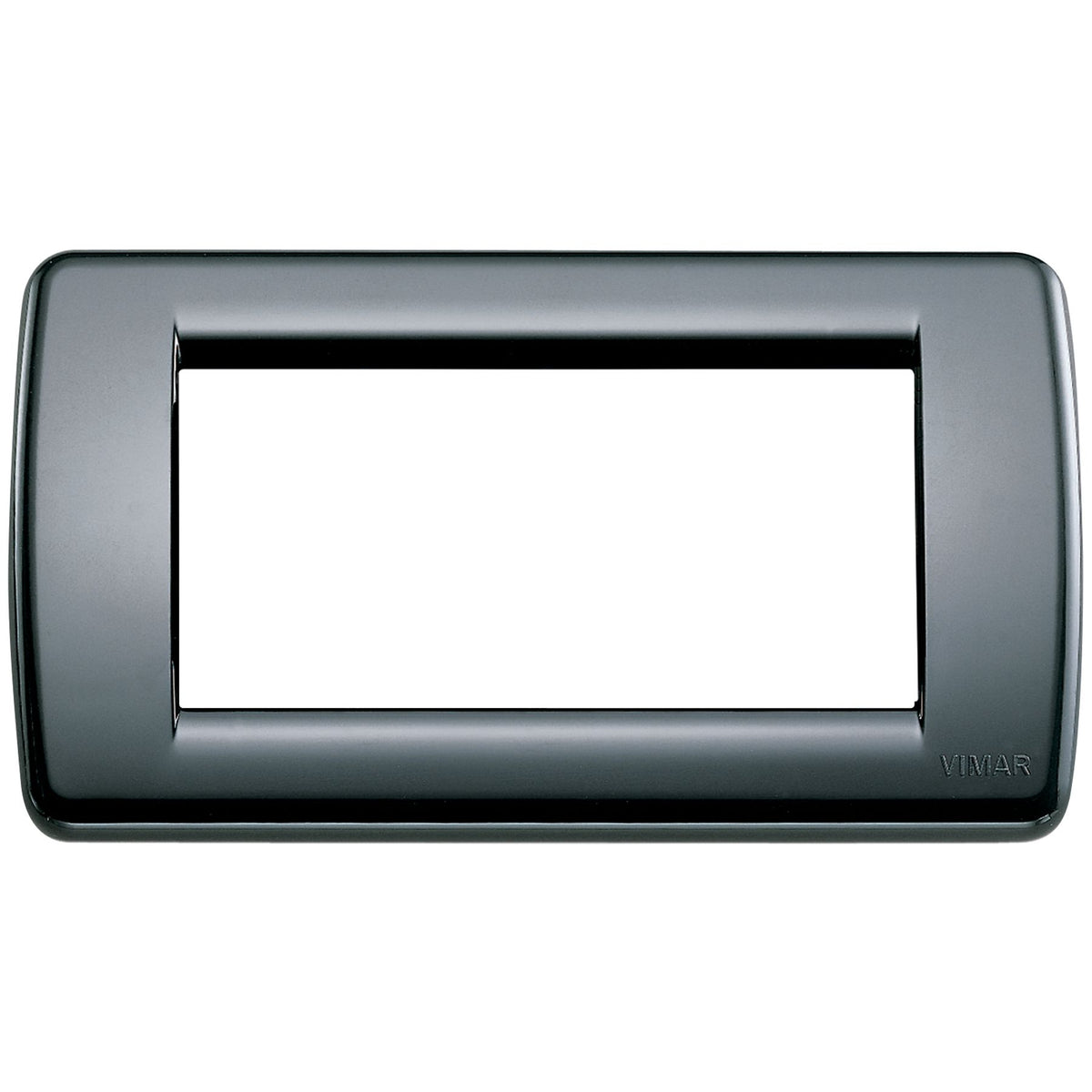 Vimar IDEA Rondò 4-Module Cover Plate, Clamp Mounting, Horizontal and Vertical Mounting