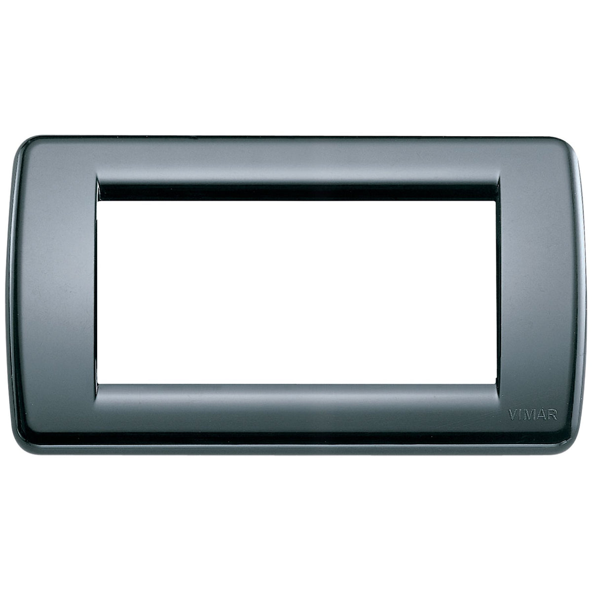 Vimar IDEA Rondò 4-Module Cover Plate, Clamp Mounting, Horizontal and Vertical Mounting