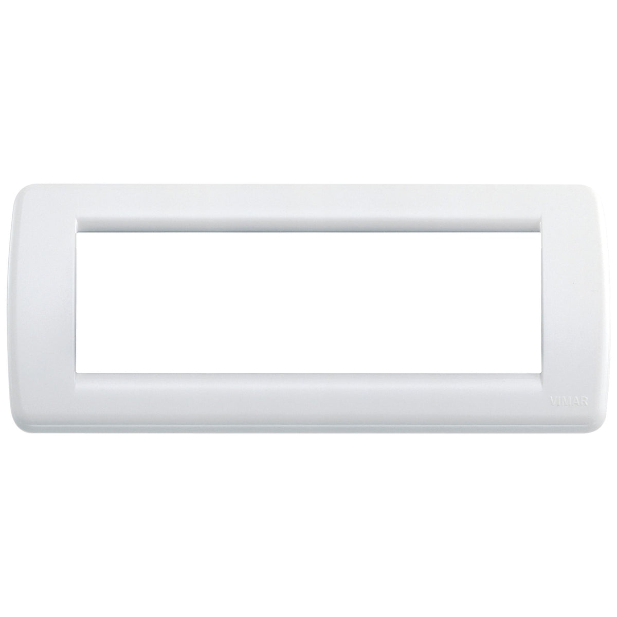 Vimar Idea Rondò 6-Module Cover Plate, Clamp Mounting