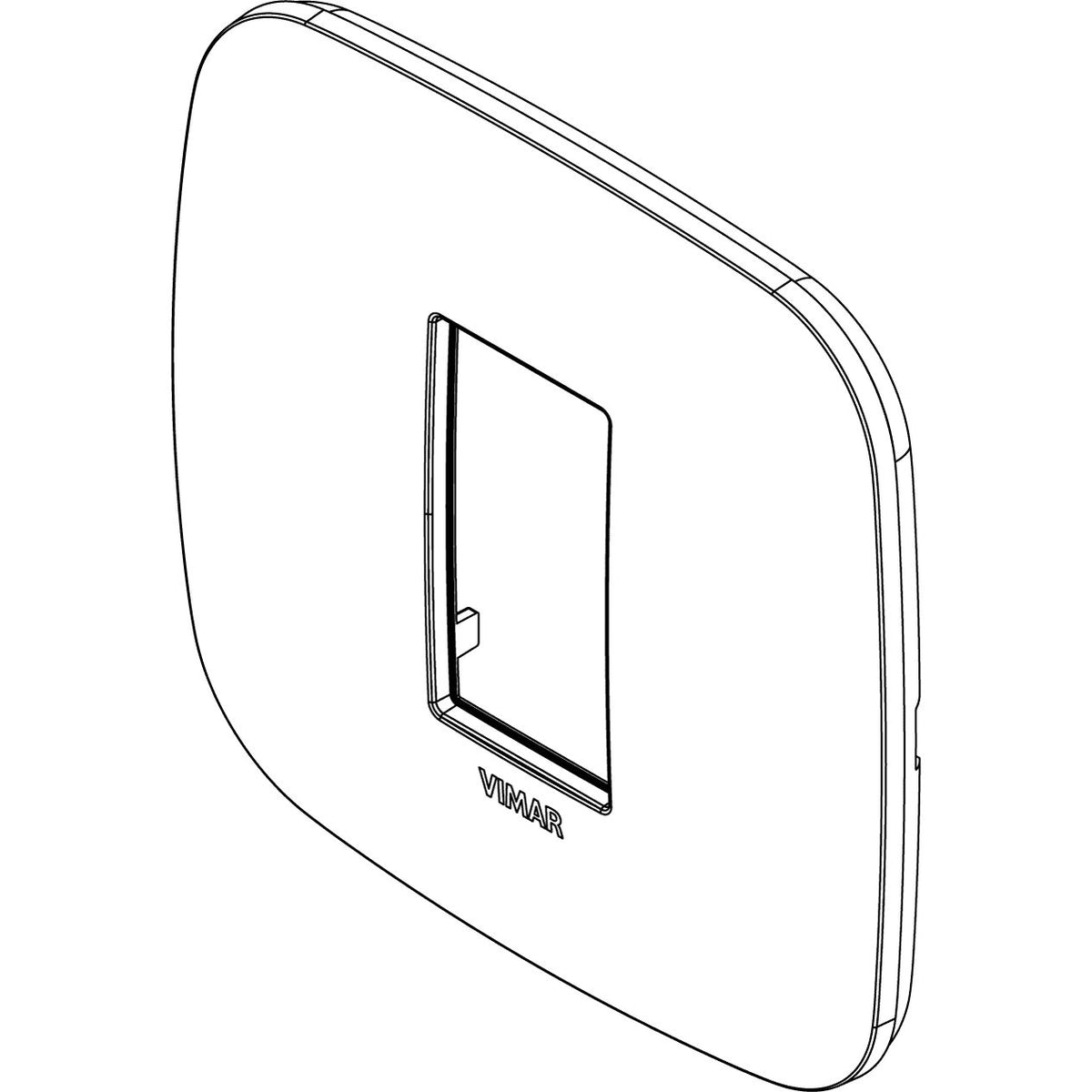 Vimar Arké Round Cover Plate, 1 Module, Natural Wood