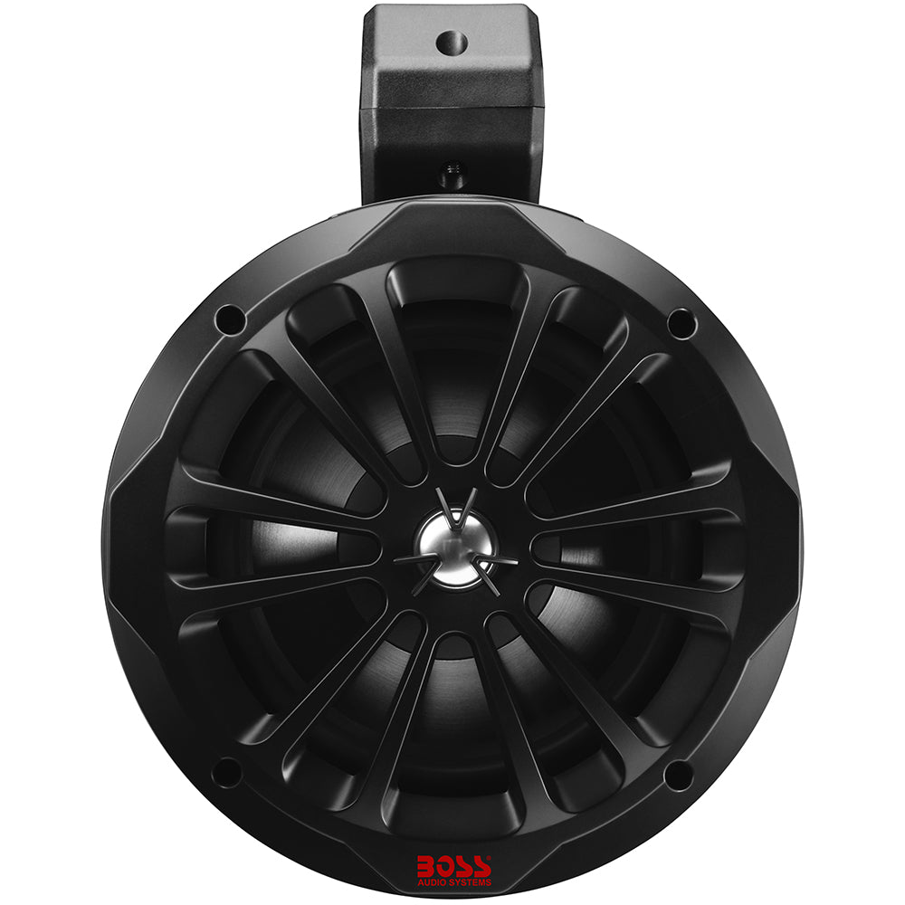 Boss - Audio 8" B82ABT Amplified Waketower Speakers - Matte Black - 850W