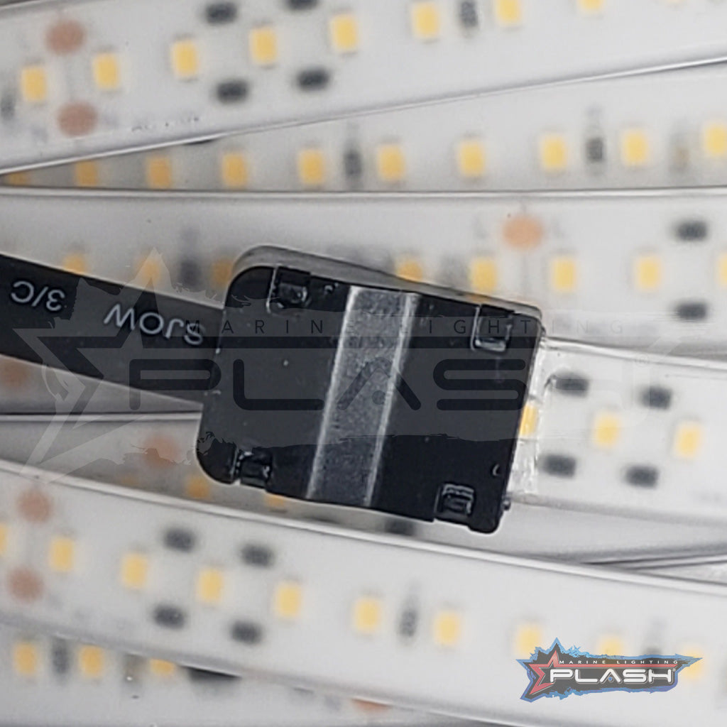 Plash - Harsh Environment LED Strip Light - 110V, IP68, Cool White, 96ft (FLS-110V-CW-96FT)