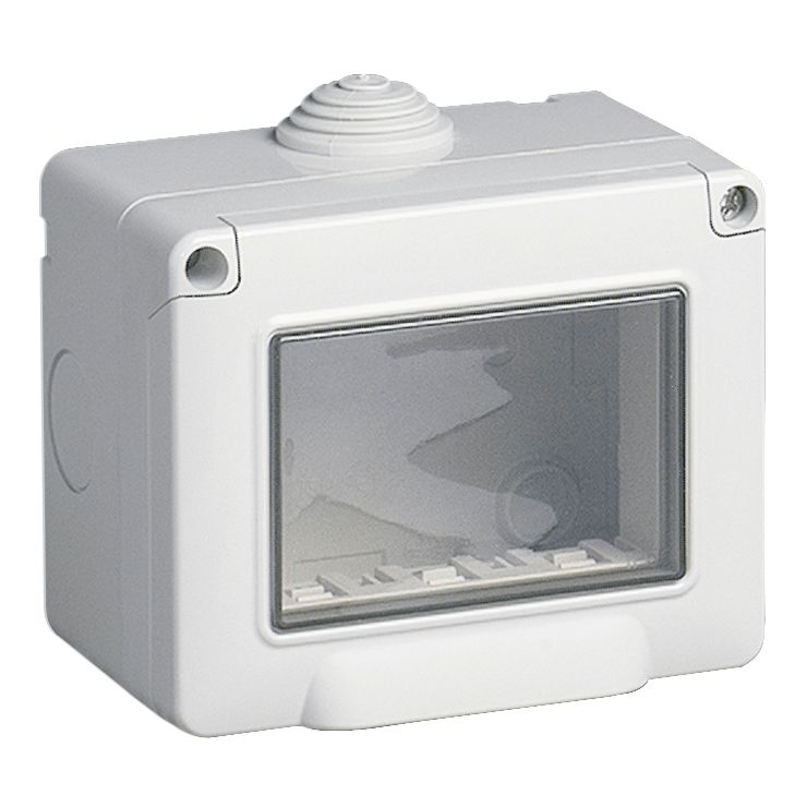 Vimar IP55 3-Module Surface Enclosure, For Eikon Arké Plana, 3pk