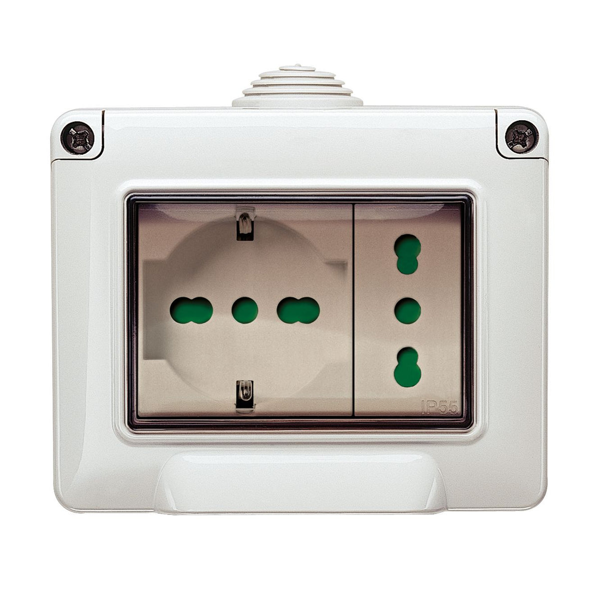 Vimar IP55 3-Module Surface Enclosure, For Eikon Arké Plana, 3pk
