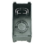 Vimar Flush Mounting Box, For Panel Mounting Frames, 1-Module, Black, GW 960C