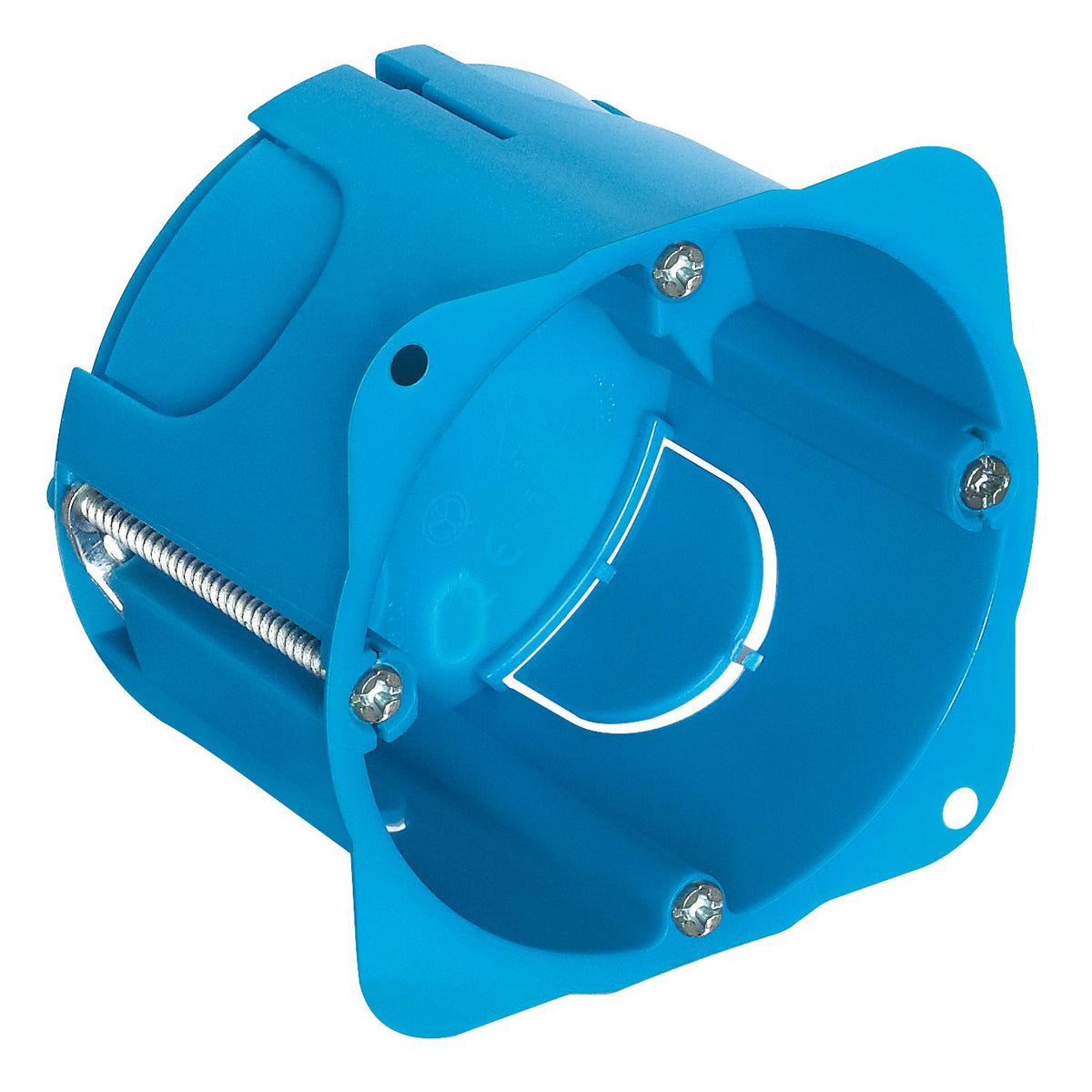 Vimar Round Hollow-Wall Flush-Mount Box, 68 mm Cutout, Light Blue