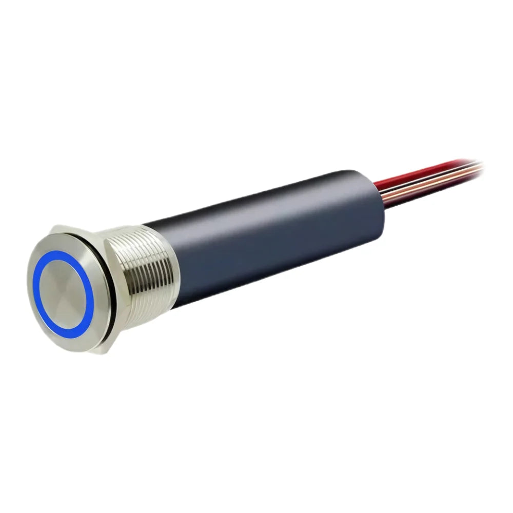 BocaTech Mini LED Navigation Push Button Switch, 12V, 15A