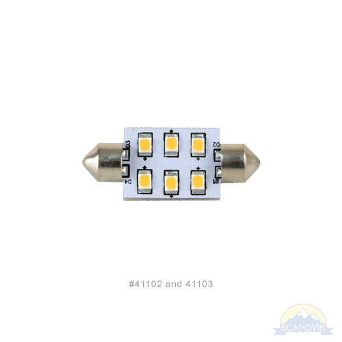 SCANDVIK - Replacement Bulb - 12/24V, 1.2W, 0.10A, Warm White (41102)
