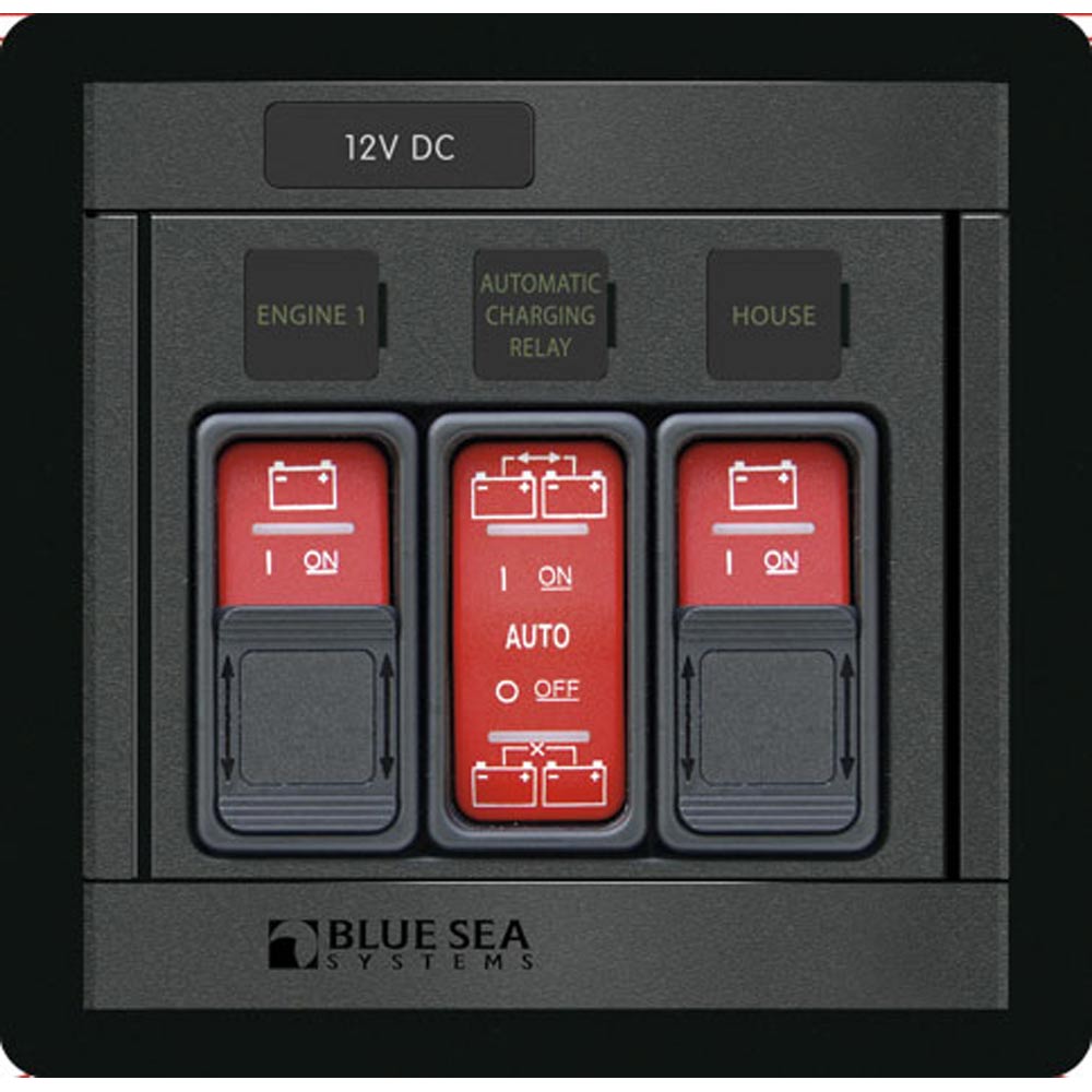 Blue Sea Systems Remote Control Panel, for ML-Series Switches and ML-ACR, 12/24V DC, 3-Position