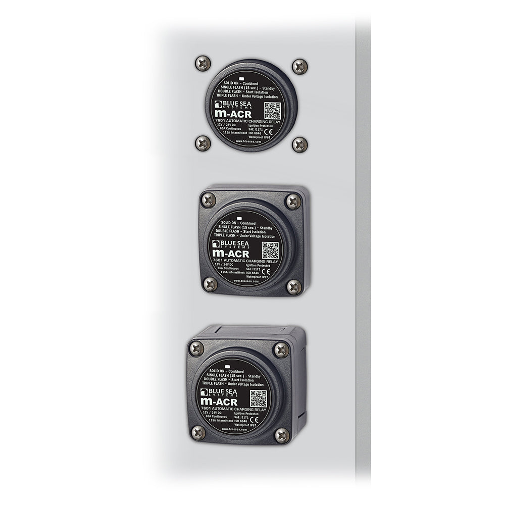 Blue Sea Systems m-Series Automatic Charging Relay, 12/24V DC, 65A, Start Isolation
