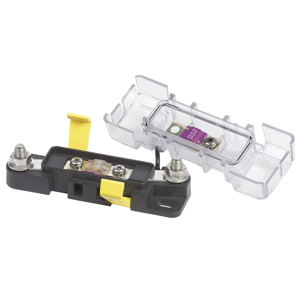 Blue Sea Systems AMI/MIDI Safety Fuse Block, 200A, 32V DC, Ignition Protected