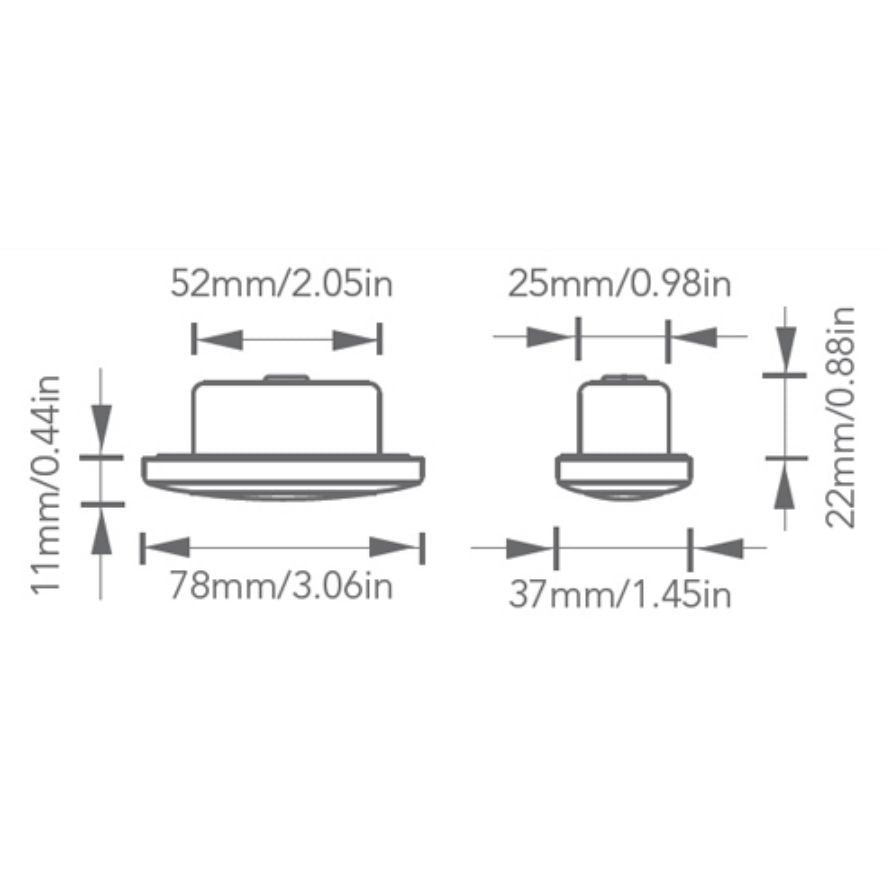 Imtra - Montauk LED Courtesy Light - Stainless Steel 0.5W, IP65