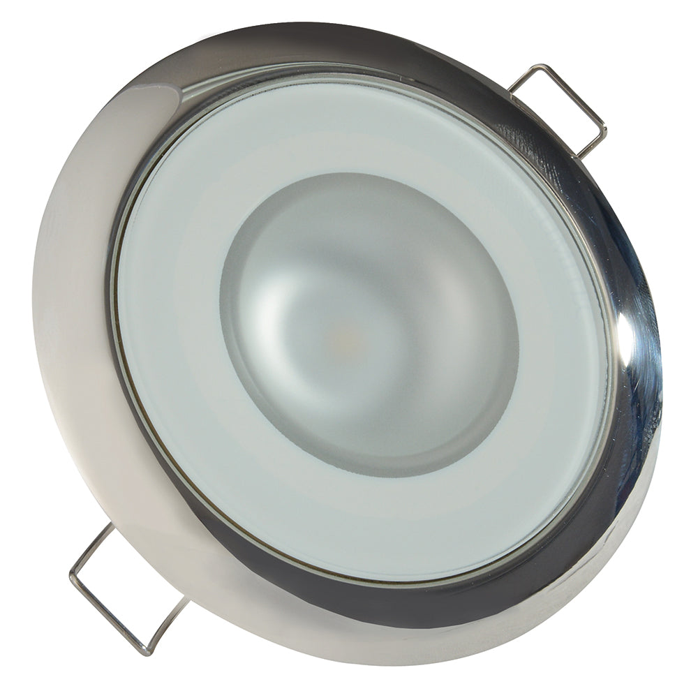 Lumitec Mirage Round Flush Mount LED Down Light, 10-30V DC, IP67, 3-6W