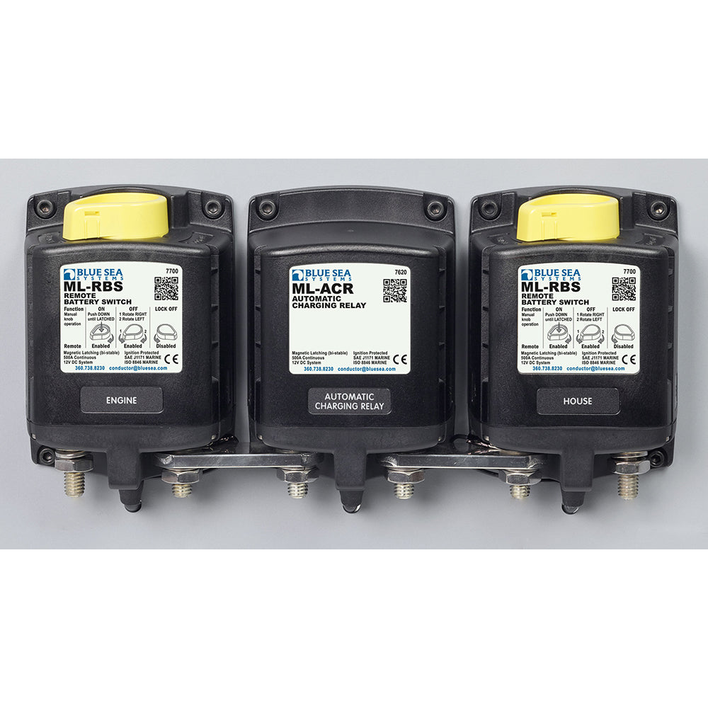 Blue Sea Systems ML Series Paralleling Link Bus, 500A, Tin-Plated Copper