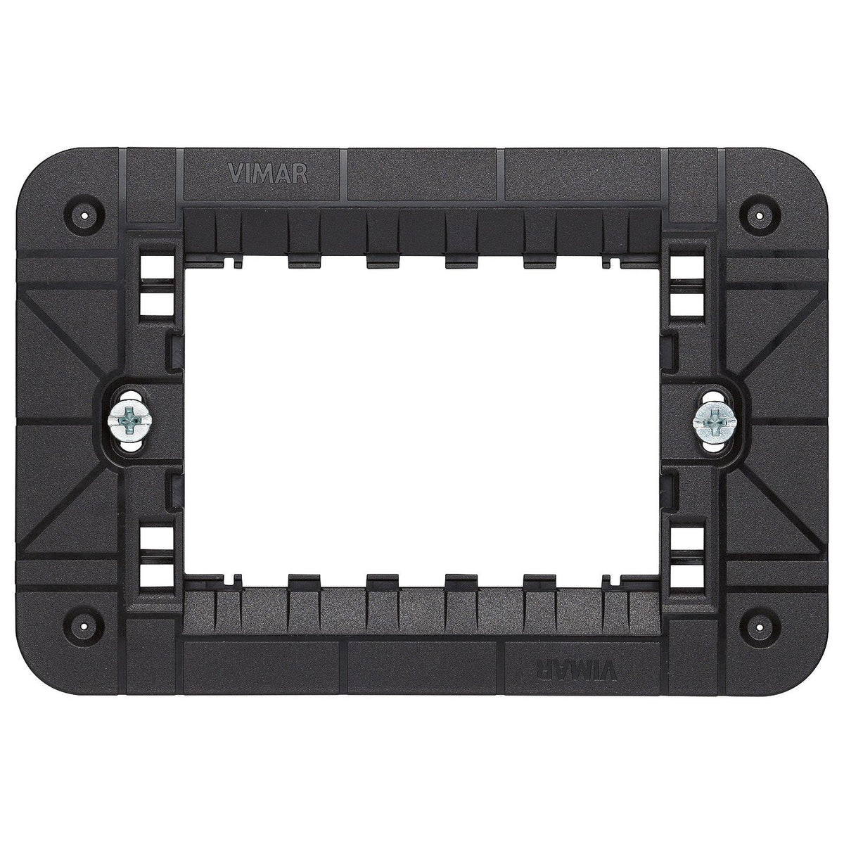 Vimar Linea 3-Module Mounting Frame, With Screws, For 3-Module Boxes
