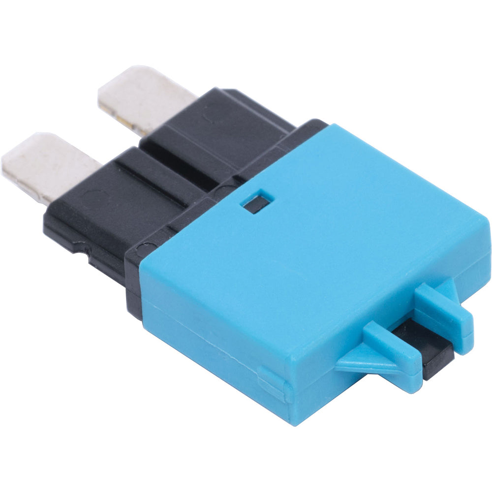 Blue Sea Systems ATO/ATC-Style Low Profile Circuit Breaker, For ST-Blade Fuse Blocks, 32V DC, Thermal Trip, Manual Reset, 2pk