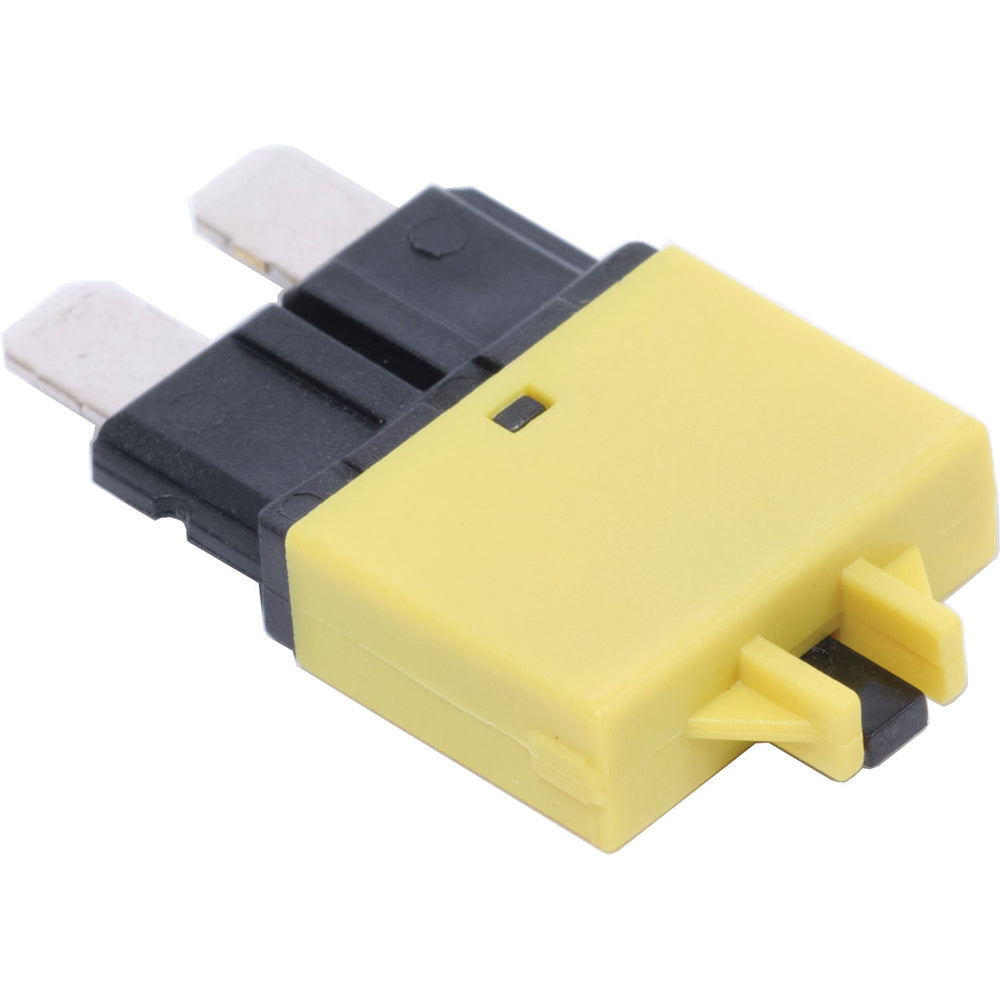 Blue Sea Systems ATO/ATC-Style Low Profile Circuit Breaker, For ST-Blade Fuse Blocks, 32V DC, Thermal Trip, Manual Reset, 2pk