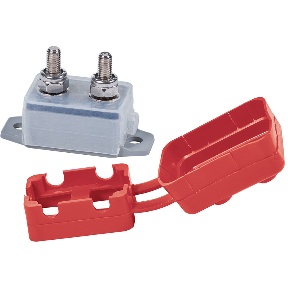 Blue Sea Systems Marine Grade Short Stop Circuit Breakers, 2500A @ 28V DC, IP64 Boot, Push-to-Reset