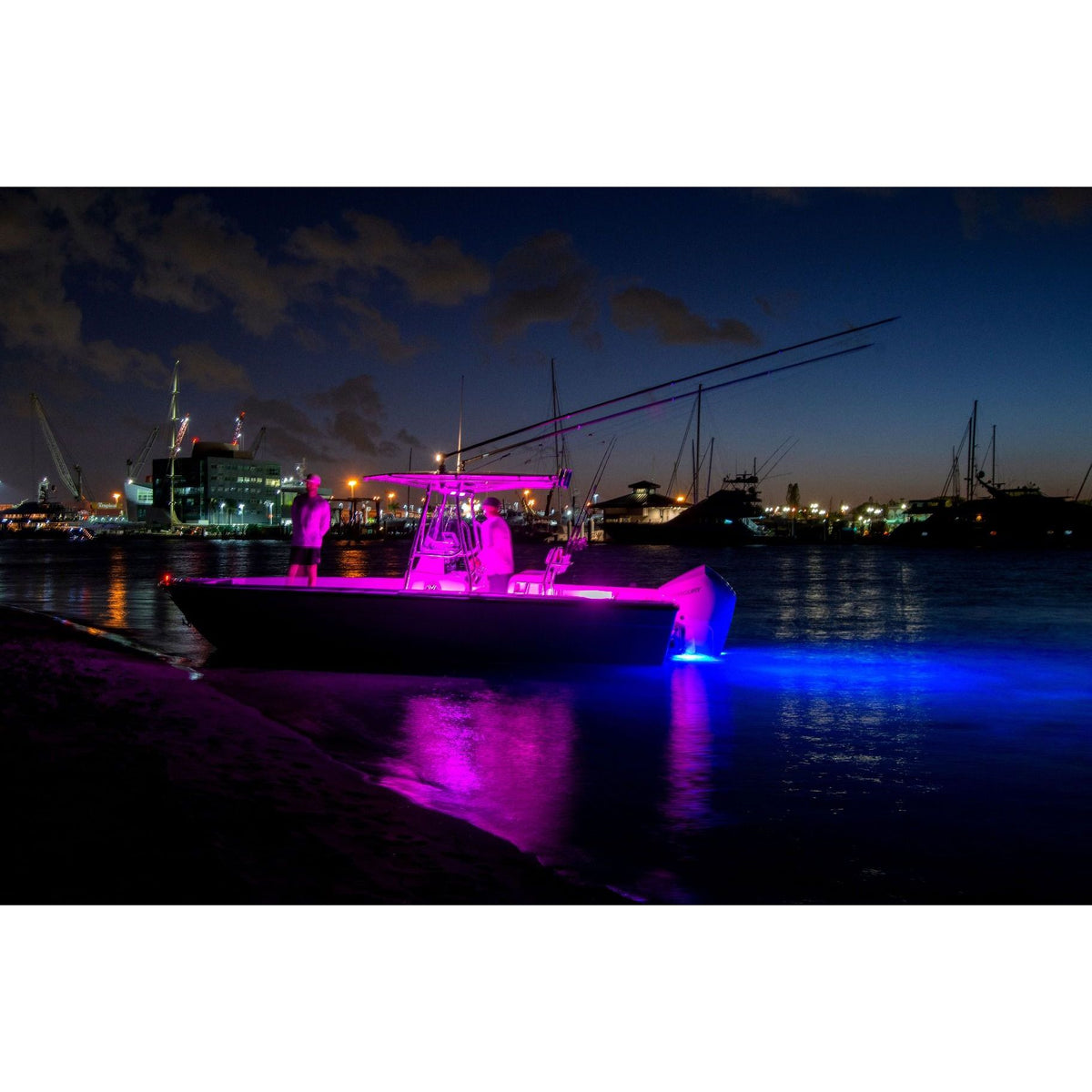 Lumitec SeaBlaze Quattro LED Underwater Light, 10-30V DC, IP68, 2000+ Lumens, Bronze Housing, Surface Mount